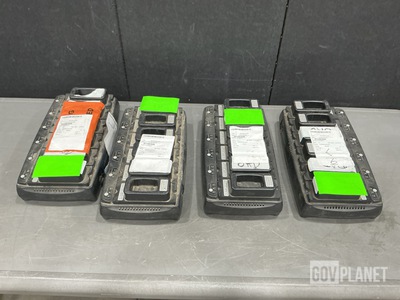 (4) Harris Cadex UCC6 Battery Chargers