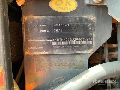 2014 Komatsu HM400-3 Dumper articolato
