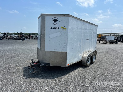 2017 Diamond Builders 6X12 12 ft T/A Enclosed Trailer