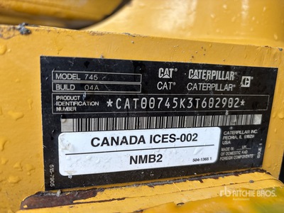 2021 Cat 745 Tombereau