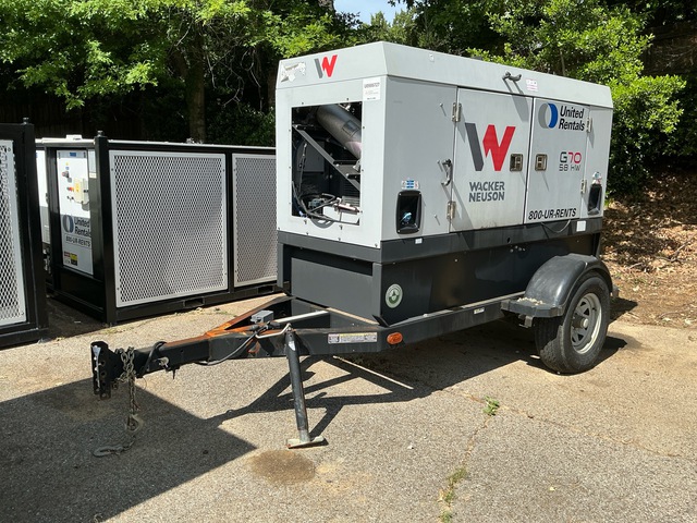 2019 (unverified) Wacker Neuson G70 58 kW Mobile Generator Set 2019 (unverified) Wacker Neuson G70 58 kW Mobile Generator Set