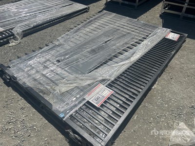 2026 SUNTOP S0720-1 20 ft Wrought Iron Bi-Parting Driveway Gate (Unused)