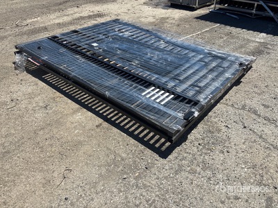 2026 SUNTOP S0720-1 20 ft Wrought Iron Bi-Parting Driveway Gate (Unused)