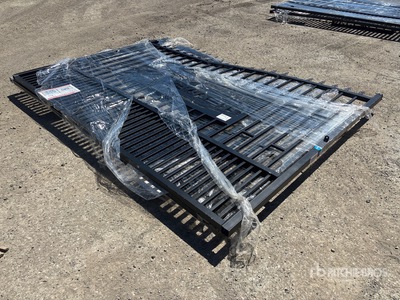 2026 SUNTOP S0720-1 20 ft Wrought Iron Bi-Parting Driveway Gate (Unused)