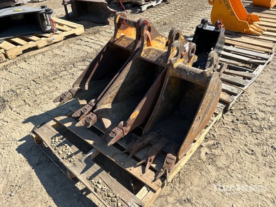 Quantity of (3) 12 in Digging Backhoe Rear Bucket