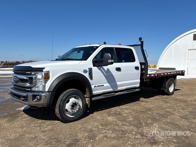 2021 Ford F-550 XLT 4x4 Crew Cab Flatbed Truck