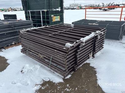 Quantity of 6 ft 10 in x 7 ft 10 in Steel Frame Livestock Gate