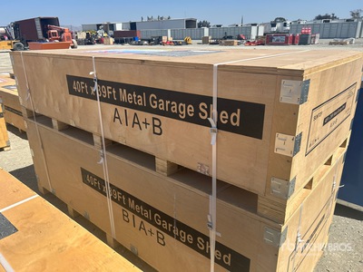 2026 SUNTOP SC4039 Double Garage Metal 貯蔵庫 (Unused)