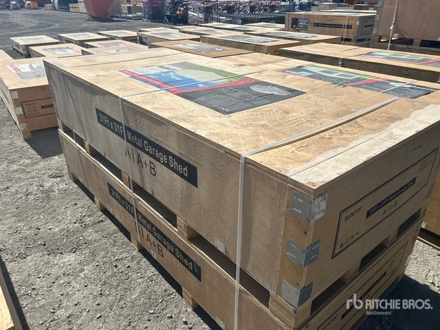 2026 SUNTOP SC3131 Double Garage Metal Storage Building (Unused)