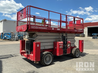 2018 MEC 6092RT 4x4 Diesel Scissor Lift
