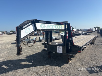 2018 Gator Made 40 ft T/A Gooseneck Flatbed Trailer