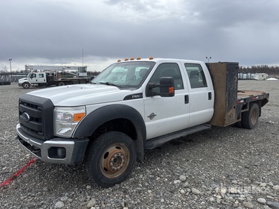 2015 Ford F-550 XL 4x4 Crew Cab Platte vrachtwagen