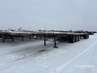 1998 Doepker 32 ft Super B-Train Lead Flatbed Trailer
