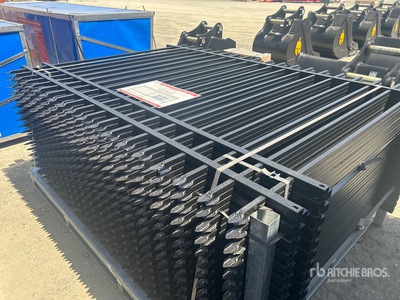 Quantity of (32) 2026 SUNTOP S0608-32 8 ft x 6 ft Powder Coated Wrought Iron 柵 (Unused)