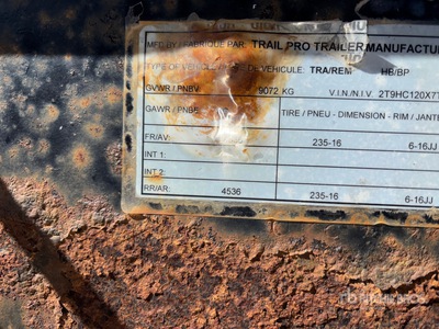 2007 Trail Pro 30 ft T/A Remorque pour équipement