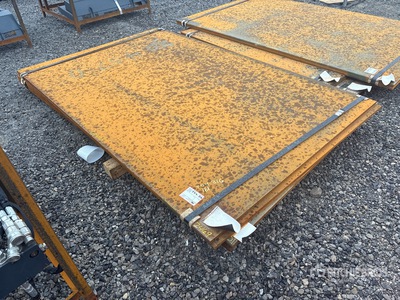 Quantity of (6) 5 ft x 8 ft Placche in metallo (Unused)