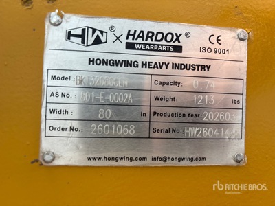 2026 HW BKT32080CLN 80 in Cleanup Baggerlöffel (Unused)
