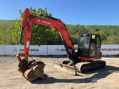 2017 Kubota KX080-4 C/W 2 x Digging Buckets. 900mm,600mm Tracked Excavator