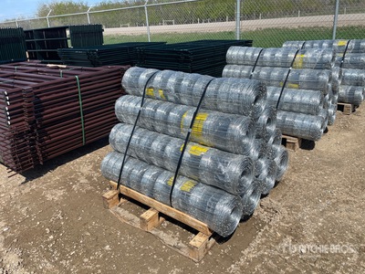 Quantity of (10) 2025 BYT FFC762 330 ft x 4 ft Galvanized Staccionata (Unused)