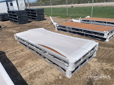 Quantity of (2) 2026 BYT BDF410 4 ft x 10 ft Aluminum Boat Dock Section Kit Attrezzatura varia marina (Unused)