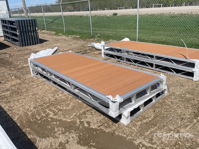 Quantity of (2) 2026 BYT BDF410 4 ft x 10 ft Aluminum Boat Dock Section Kit Attrezzatura varia marina (Unused)