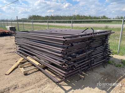 Quantity of (20) 2026 BYT ALYFRMGTE120 12 ft x 8 ft Steel Vee Poort (Unused)