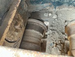 Undercarriage with Left Track Tensioner