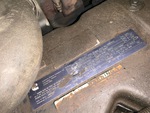 Engine with Emission Label
