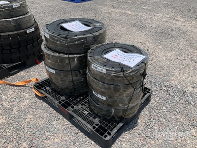 Quantity of (8) 2026 FST set 02 Lote de Llantas Solidas (Sin Usar) / Solid إطارات المعدات - Fits Forklift