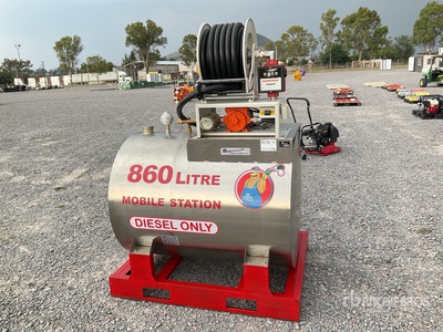 2025 Yuni D860DC 860 L Skid Mounted Steel Diesel Tanque para Combustible (Sin Usar) / Serbatoio carburante (Unused)
