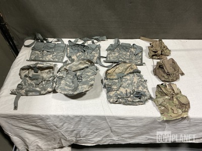 (143) Bandoleer Ammunition Pouches, (269) Canteen Pouches & Assorted Items