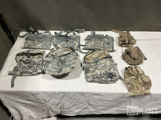 (143) Bandoleer Ammunition Pouches, (269) Canteen Pouches & Assorted Items