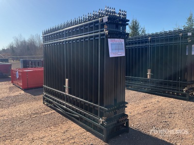 Quantity of (20) 10 ft x 7 ft Powder Coated Fencing (Unused)