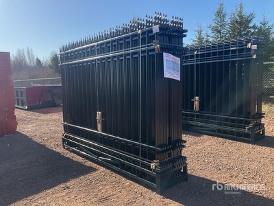 Quantity of (20) 10 ft x 7 ft Powder Coated Fencing (Unused)