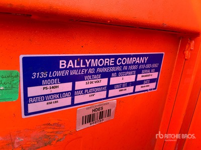 2016 Ballymore PS-140H Vertical Mast Lift