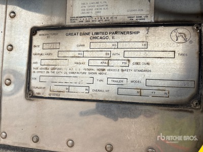 2012 Great Dane 53 ft T/A مقطورة مبردة