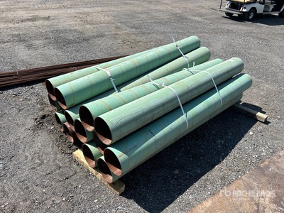 Quantity of (14) 8 in x 7 ft Bollards