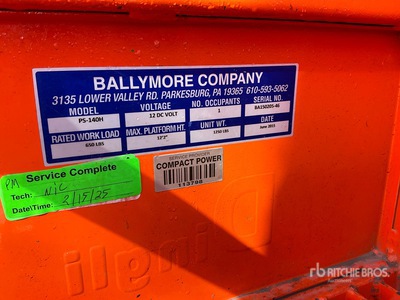 2015 Ballymore PS-140H Vertical Mast Lift