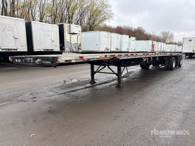 2001 Load King PFA48 48 ft T/A Spread Axle Flatbed Trailer