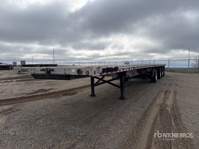 2005 Chaparral 53 ft Quad/A Flatbed Trailer