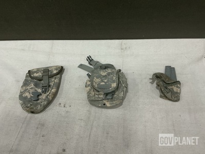 (108) Entrenching Tool Carriers, (118) Hand Grenade Pouches & Assorted Items