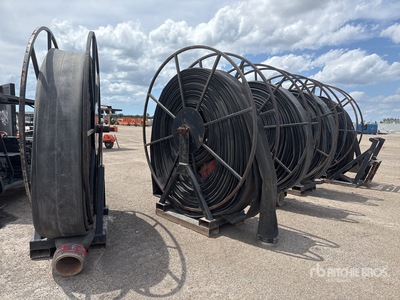 Quantity of (5) 10 in Water Hose Reels Varios. Industrial
