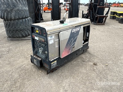 2014 Lincoln DX450 A 450 A Skid-Mounted Stick Spawarka napędzana silnikiem