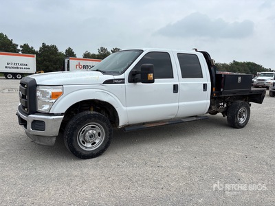 2012 Ford F-250 XL 4x4 Crew Cab Flatbed Truck