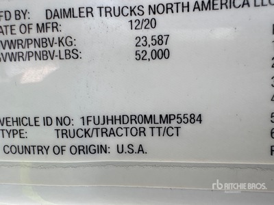 2021 Freightliner Cascadia 126 Tracteur routier couchette