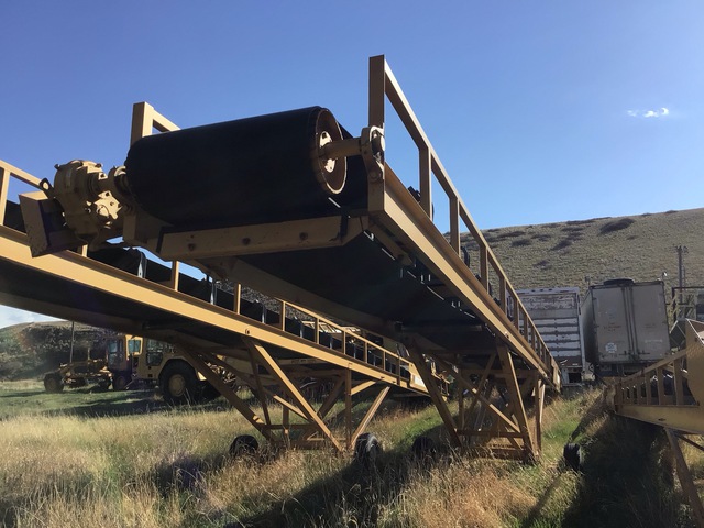 30 in x 60 ft Portable Radial Stacking Conveyor