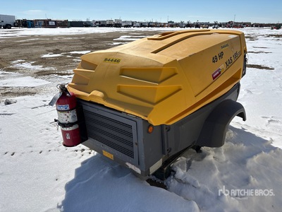 2014 Atlas Copco XAS185CD7TBV Skid-Mounted Air Compressor