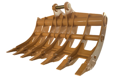 2026 Warrior WBRC12-1620-1 64 in Q/C Excavator Rake - Fits Cat 312 / 10 - 12 ton (Unused)