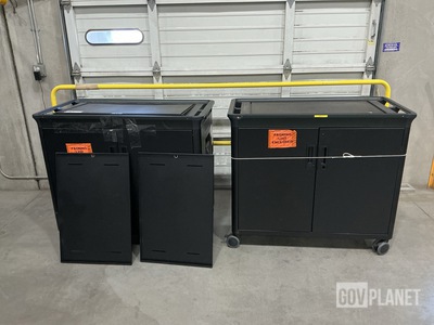 (2) HP HSTNN-EC02 Ergotron Notebook Managed Charging Carts