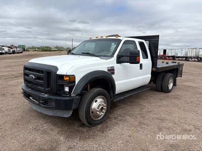 2008 Ford F-450 XL 4x4 Extended Cab Ciężarówka z płaską platformą